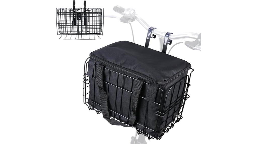large foldable bike basket