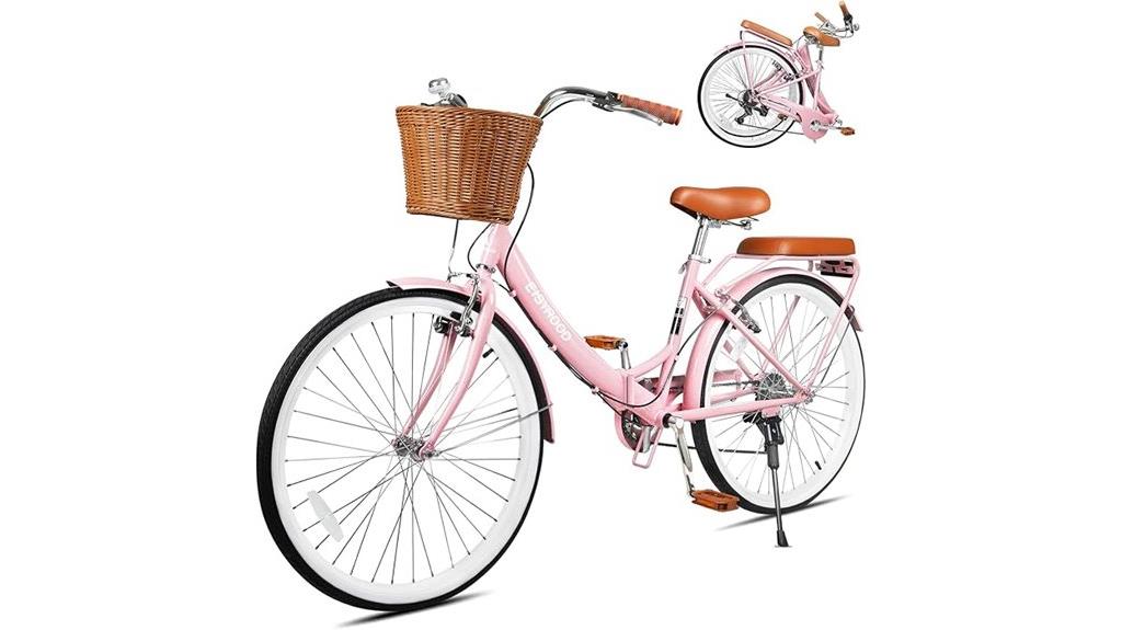 lightweight 7 speed folding cruiser