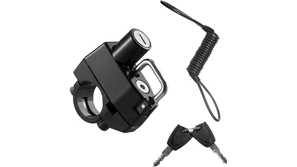 motorcycle helmet lock set