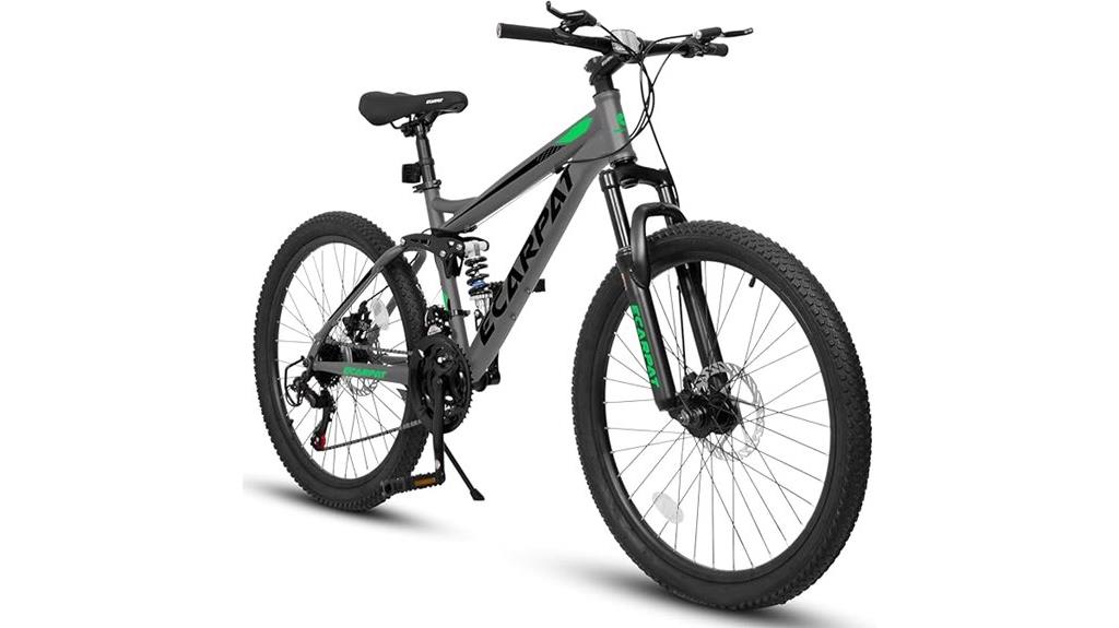 mountain bike with suspension