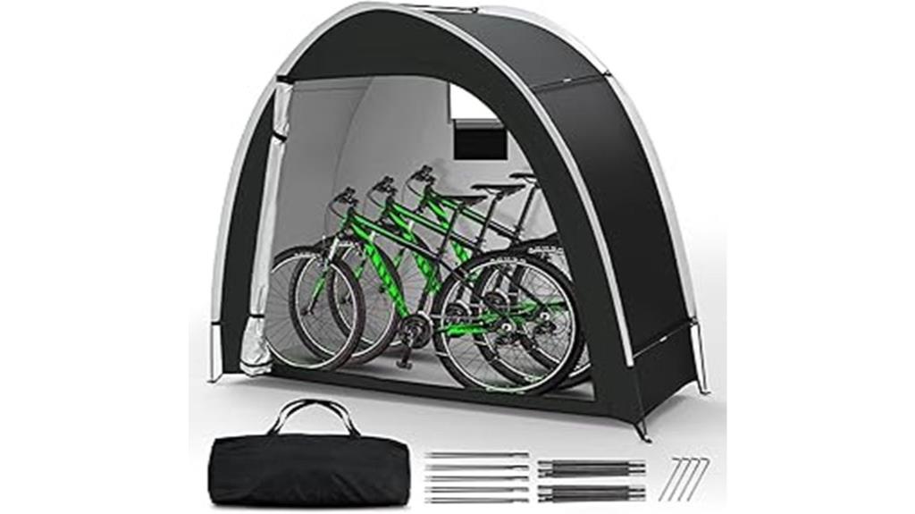 outdoor waterproof bike shed