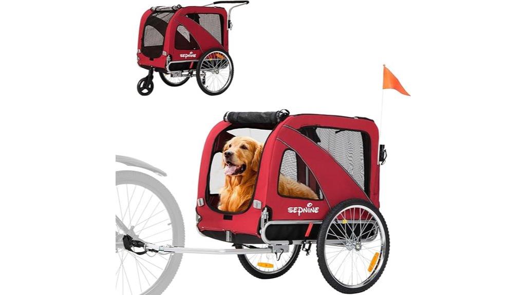 pet trailer with stroller