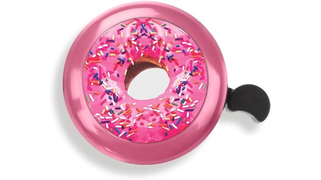pink aluminum bike bell