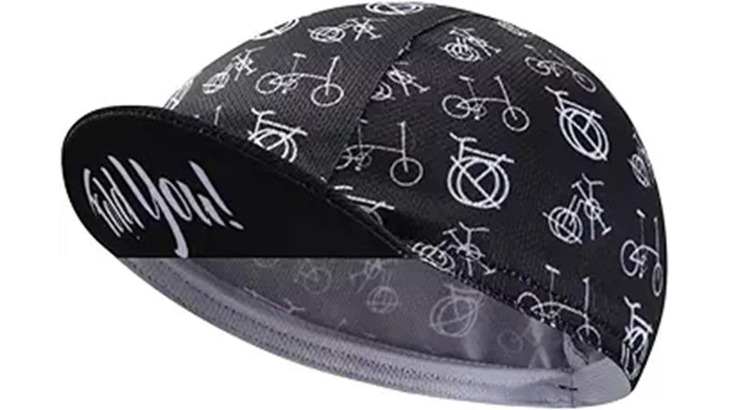 polyester road cycling cap