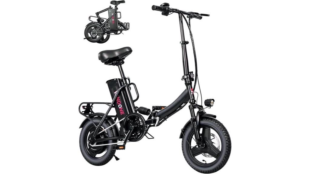 powerful foldable electric bike