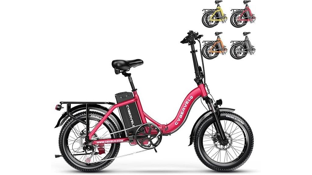 powerful foldable electric bike