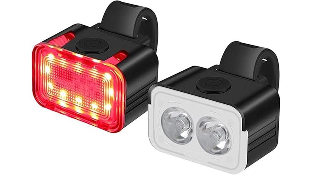 rechargeable bike light set