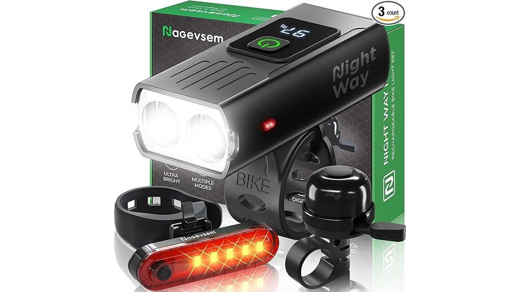 rechargeable usb bike lights