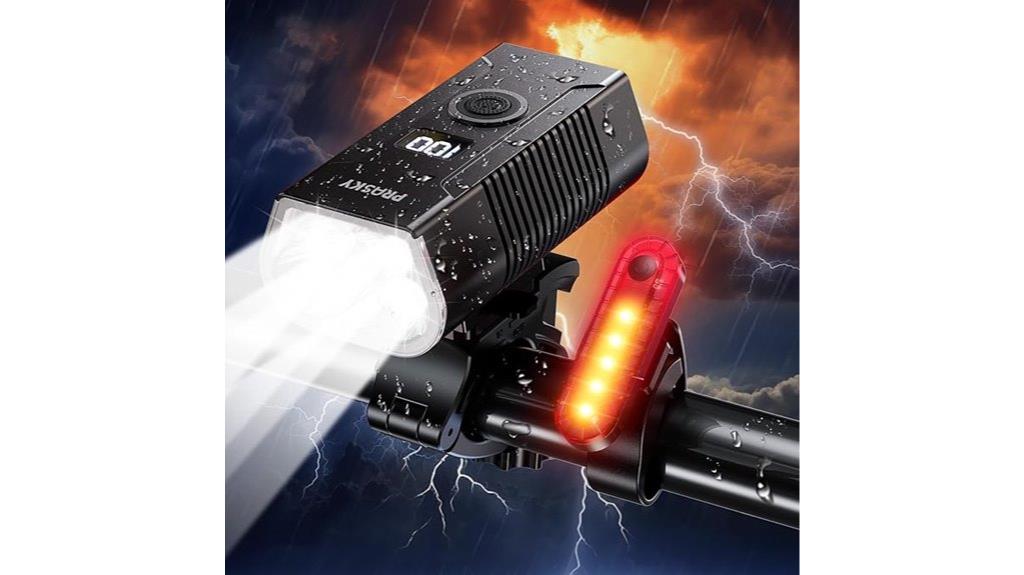 rechargeable usb c bike light