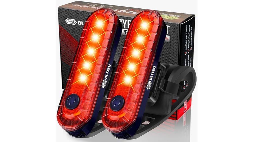 rechargeable usb c bike lights