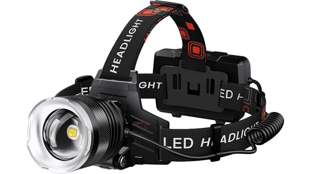 rechargeable waterproof headlamp