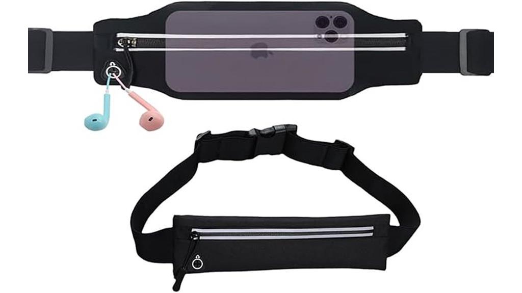 reflective slim waist pack