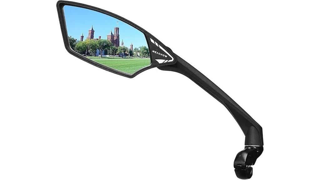 scratch resistant rotatable mirror