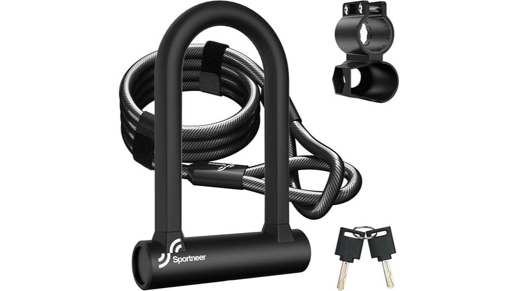 secure steel cable lock