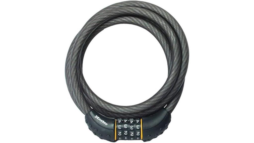 six foot combination cable lock