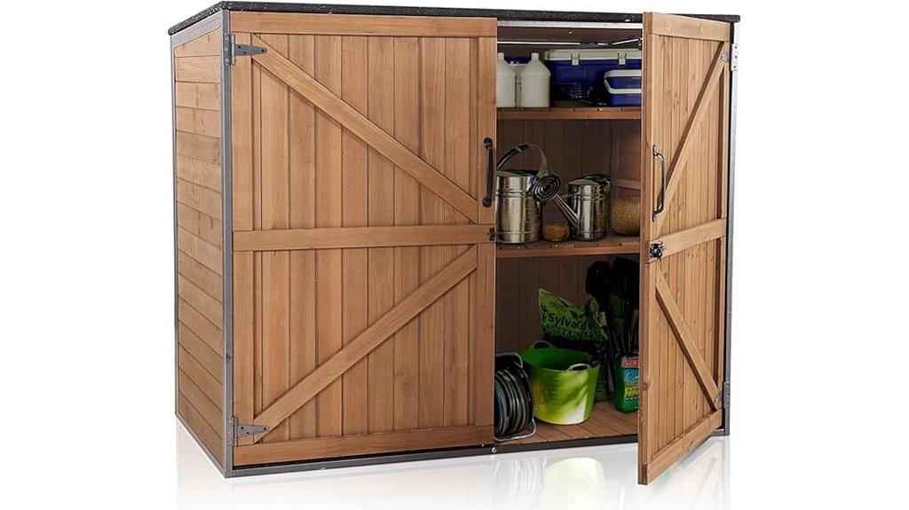 small outdoor garden cabinet