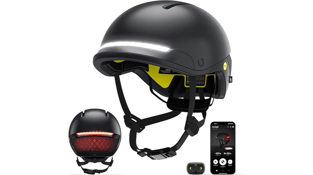 smart bike helmet with lights