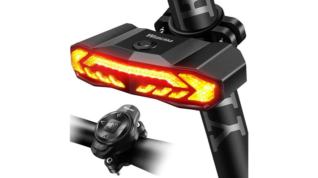 smart bike light with signals
