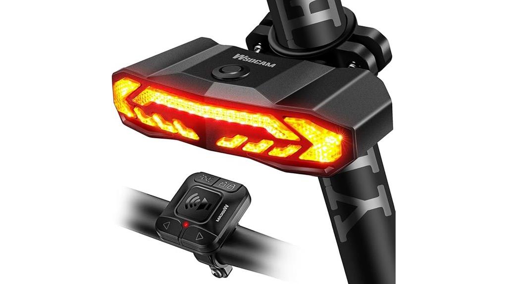 smart bike light with signals