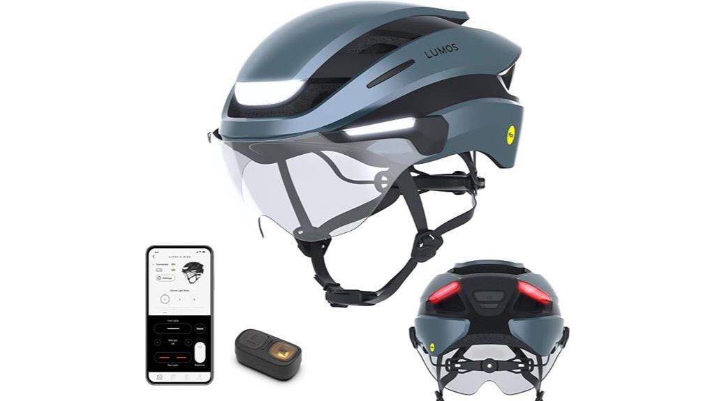 smart helmet with led lights