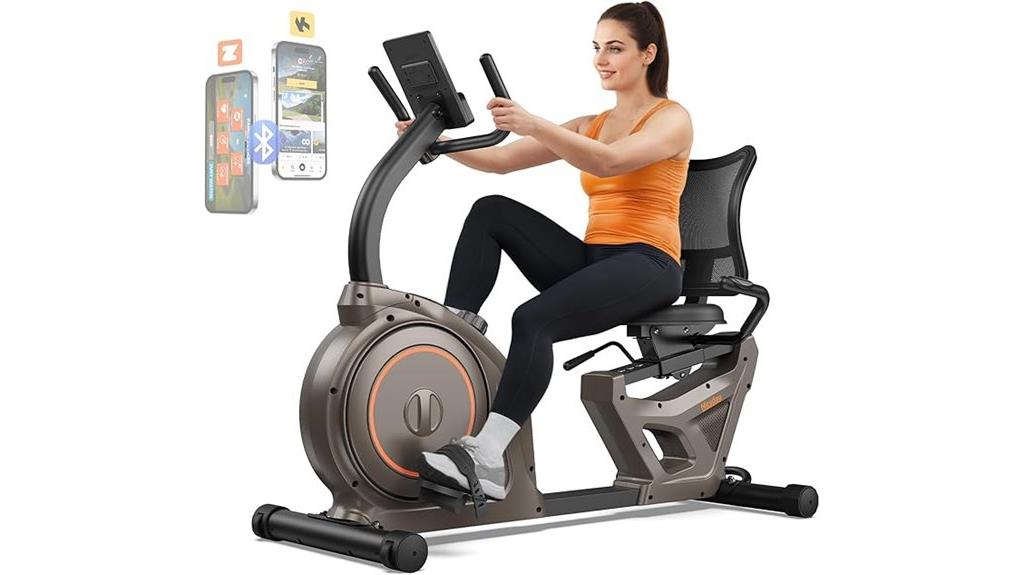 smart lcd recumbent bike