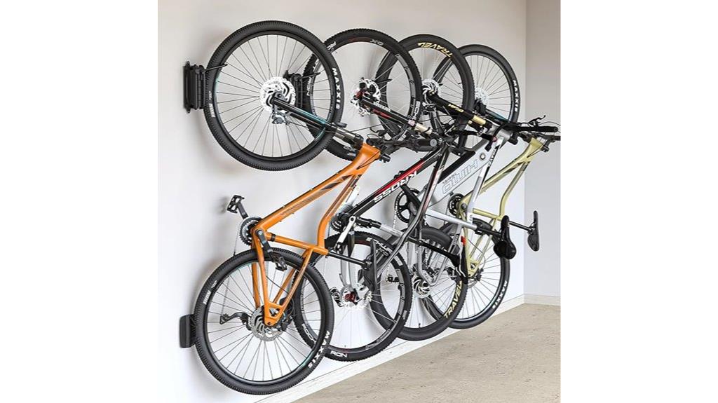 space saving bike wall mounts