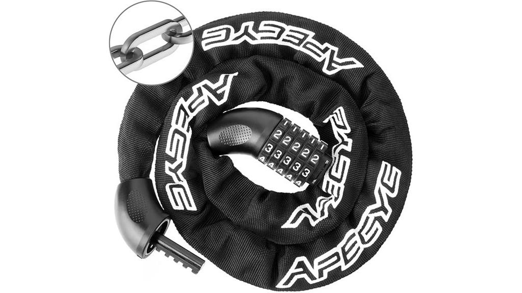 strong 5 digit bike lock