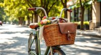 stylish functional bike baskets