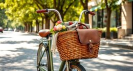stylish functional bike baskets