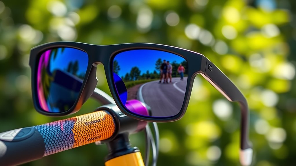 stylish functional cycling sunglasses