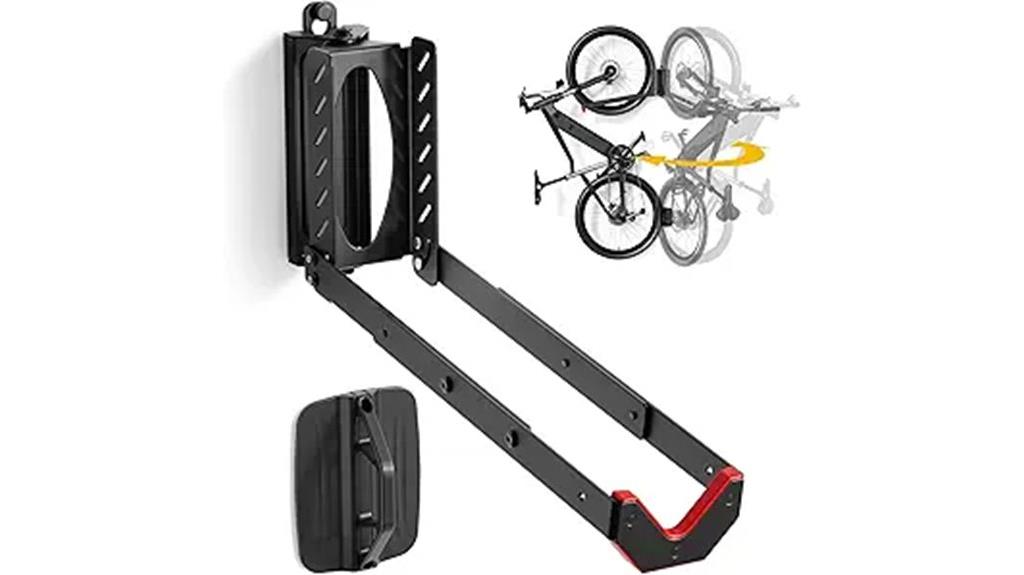 swivel garage bike mount