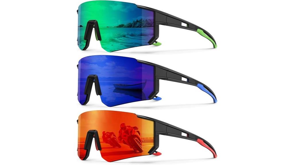 three pack polarized sunglasses