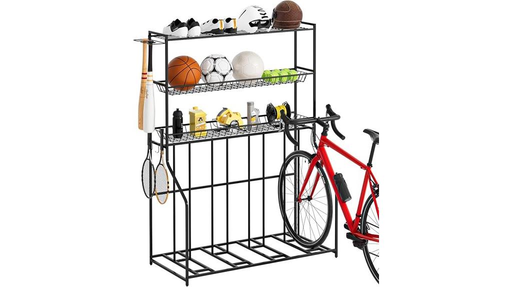 three tier bike storage rack
