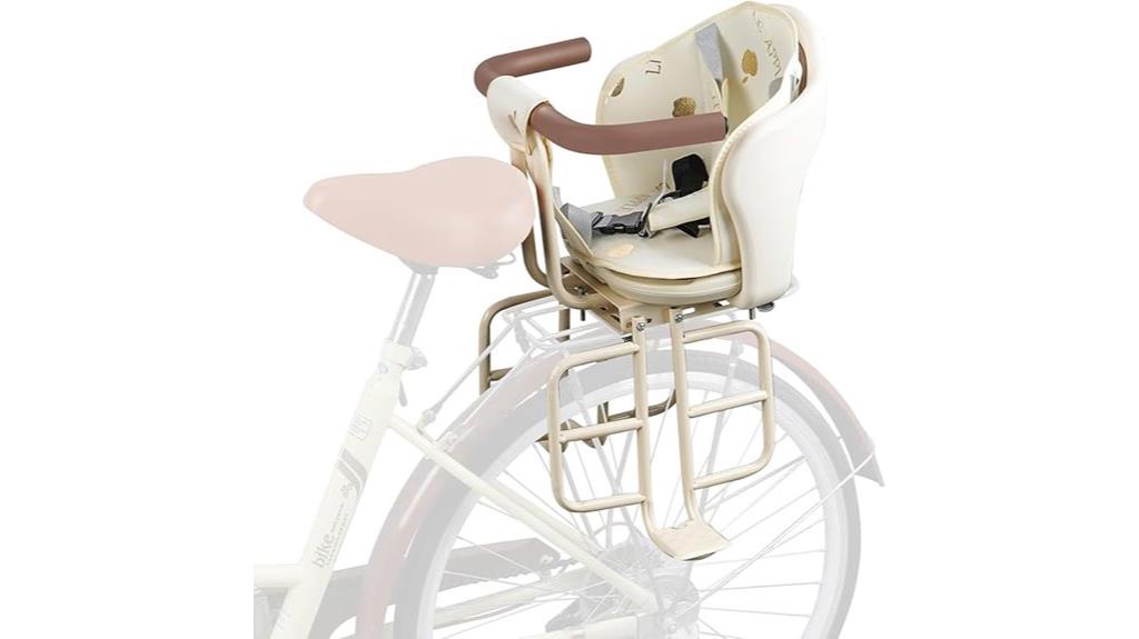 toddler bike seat with armrests