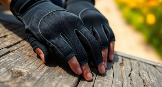 top half finger cycling gloves