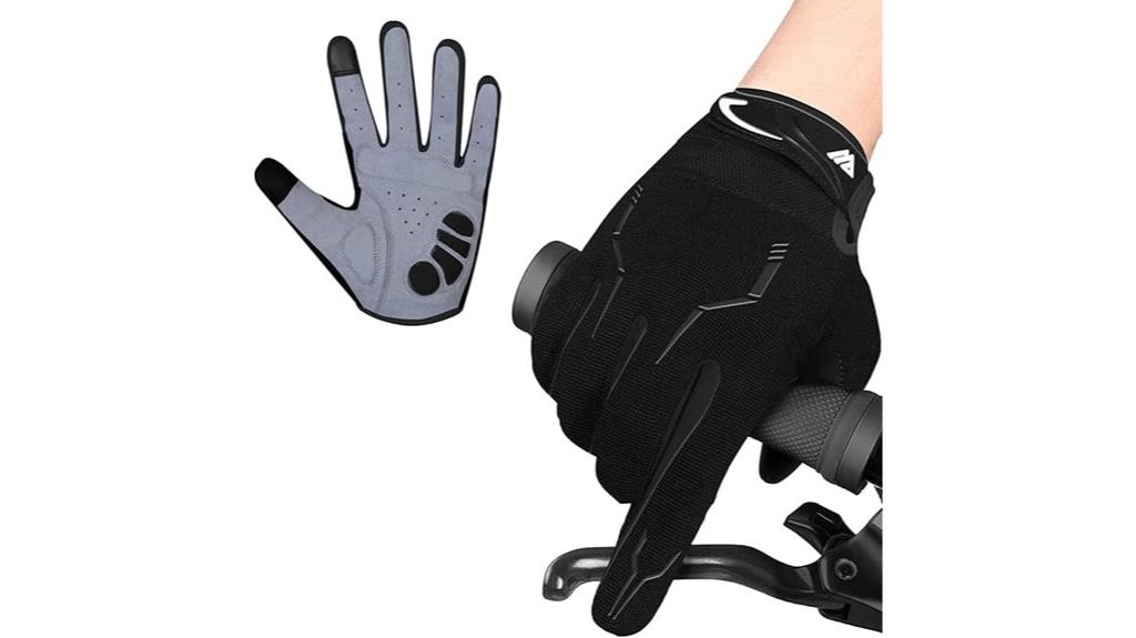 touchscreen anti slip cycling gloves