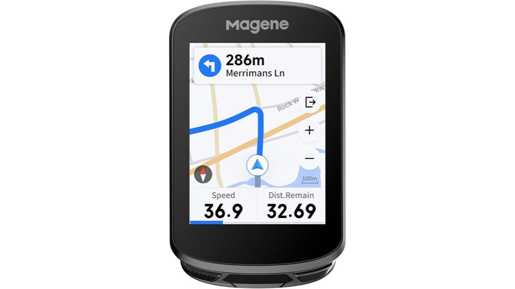 touchscreen gps bike computer