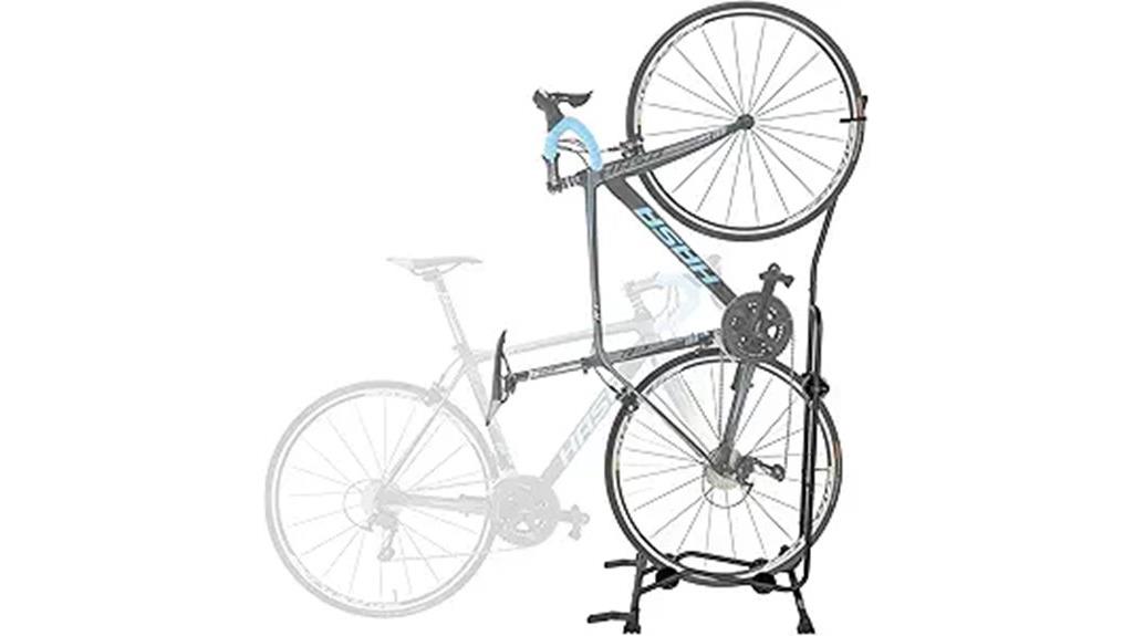 upright bike storage stand