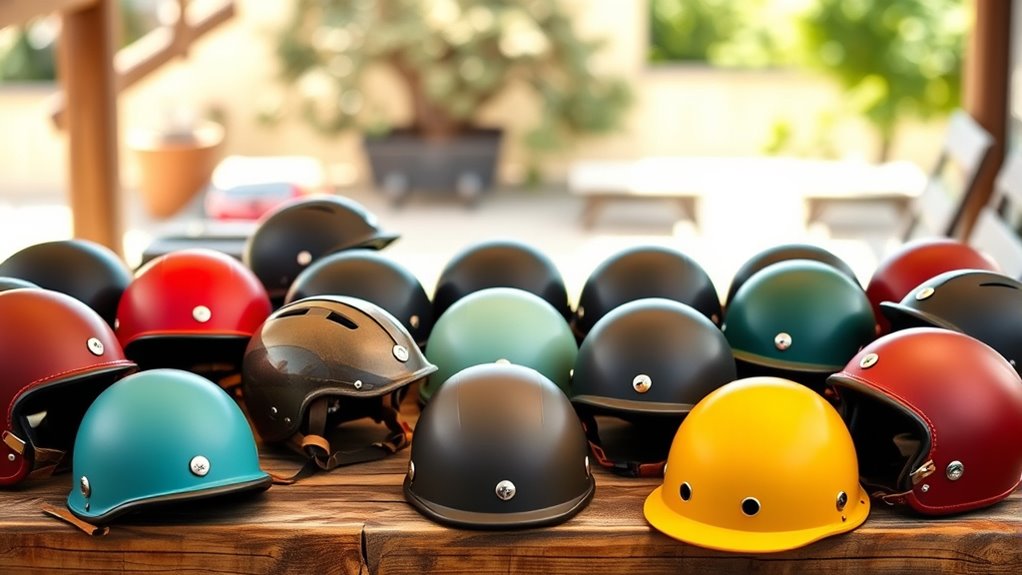 vintage inspired safety helmets