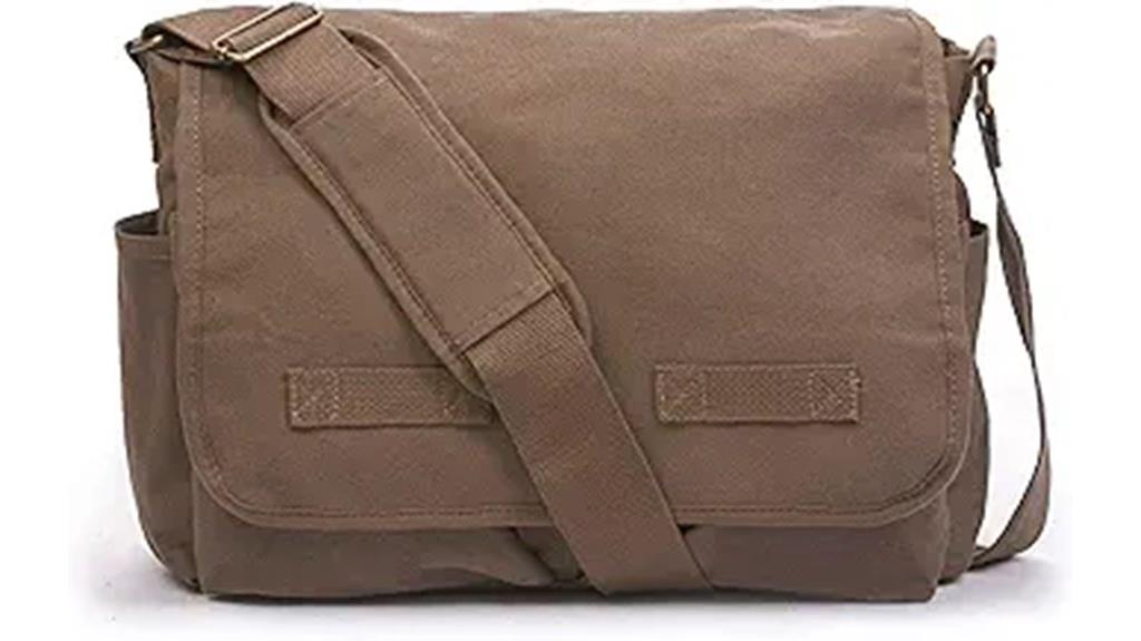vintage leather messenger bag