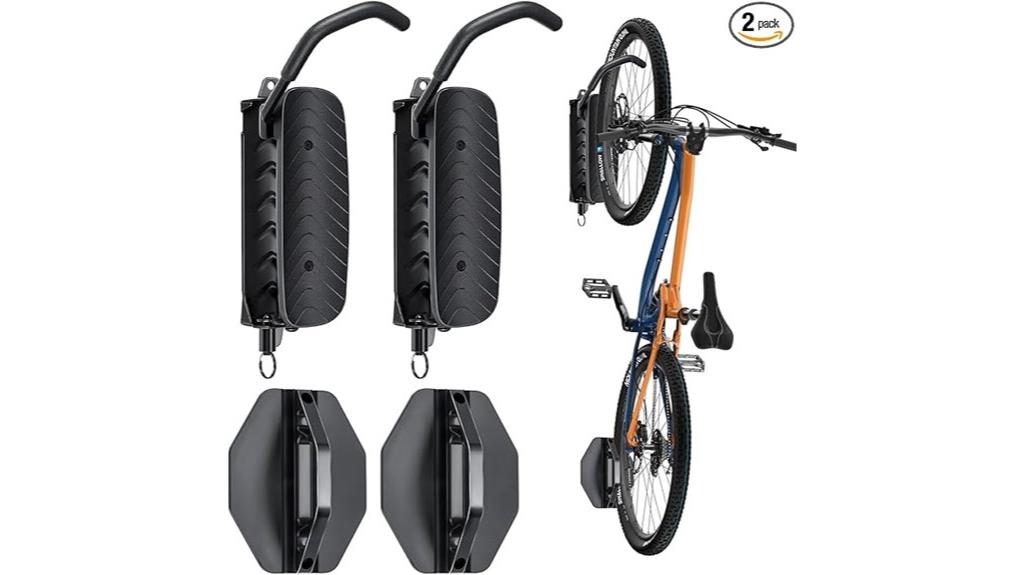 wall mounted swivel bike racks