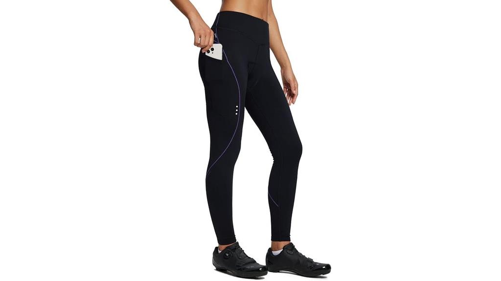 warm fleece lined cycling pants