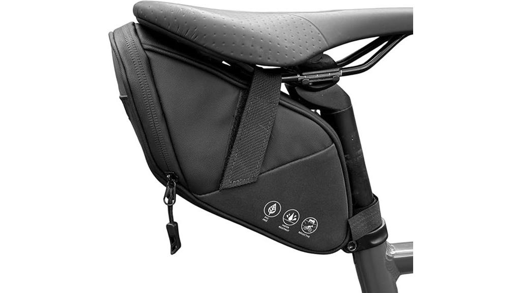 water resistant bike saddle bag