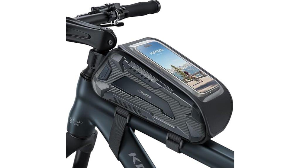 waterproof bike bag with phone