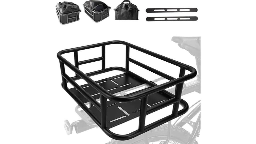 waterproof bike basket with cover