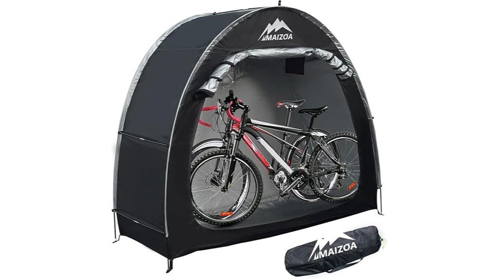 waterproof bike cover with aluminum