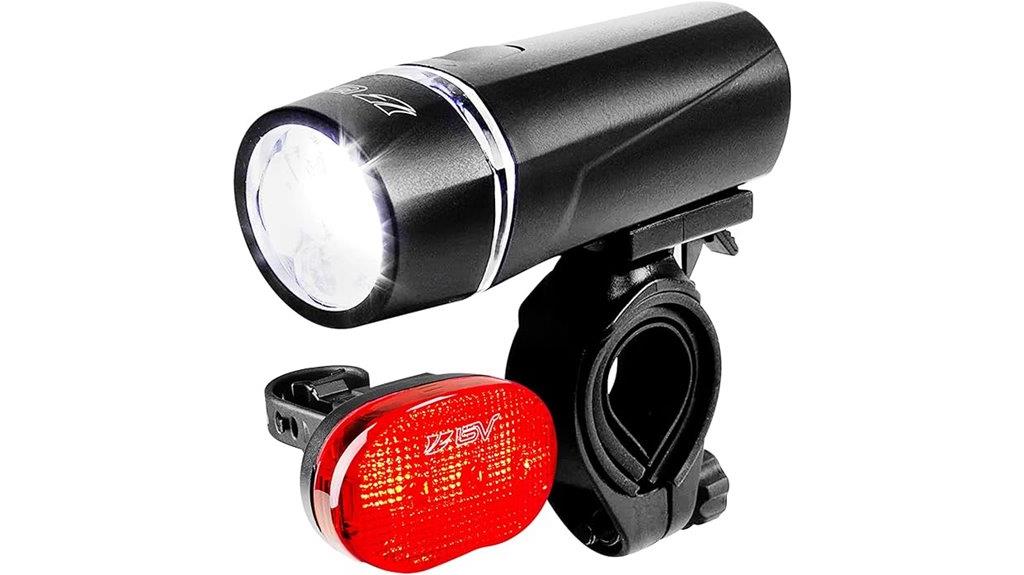 waterproof bike light set