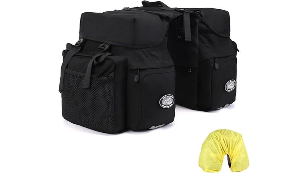 waterproof bike panniers with rain cover