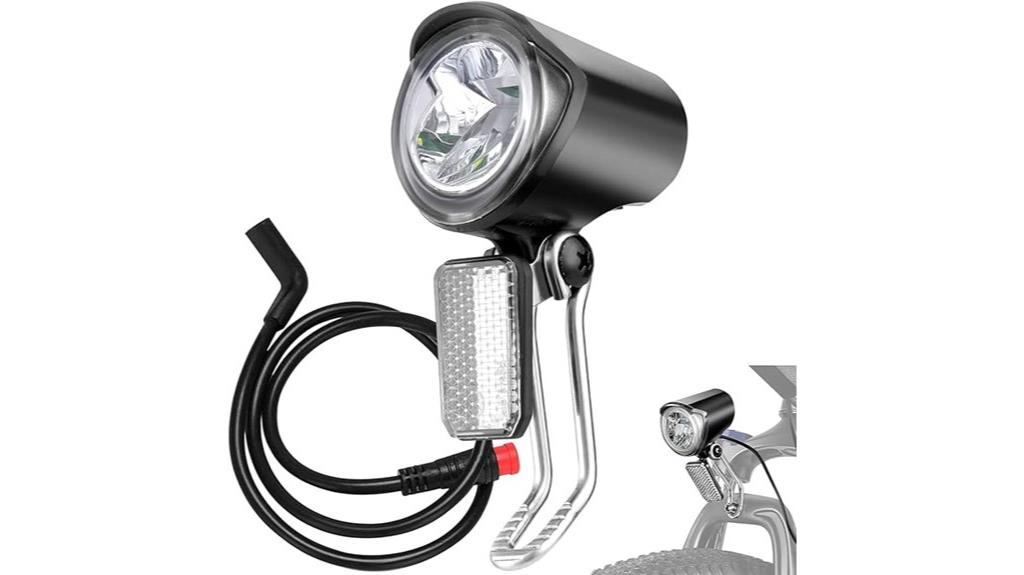 waterproof black e bike headlight