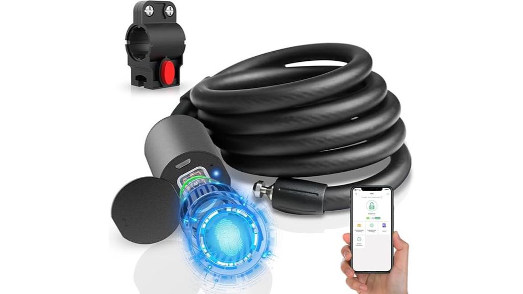 waterproof fingerprint bike lock